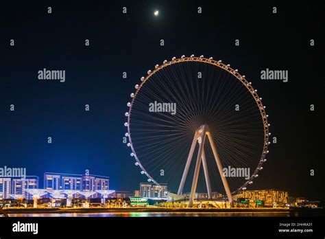 Night Weiw Of Ain Dubai Is The Worlds Largest And Tallest Observation