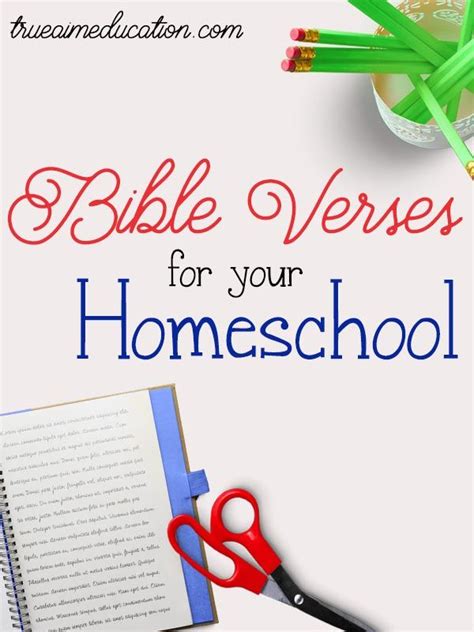 10 Bible Verses For Your Homeschool True Aim Homeschool Scripture