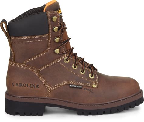 Carolina® Silvanus Mens 8” Waterproof Steel Toe Work Boot Blue