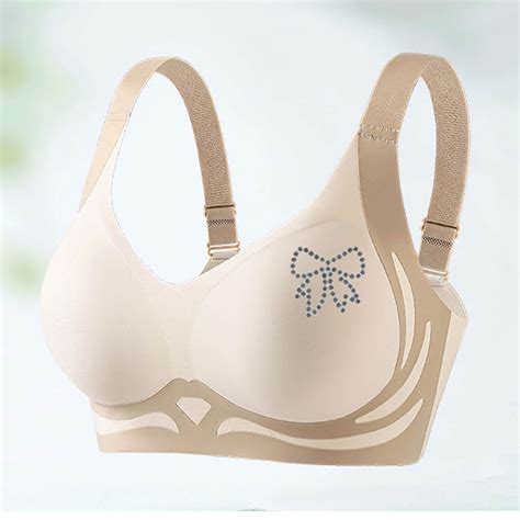 Ayfxijin Bras For Women Women Bras Print Blocking Lifting Gathering Folding Sagging Bra Lingerie