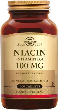 Niacin 100 mg van Solgar