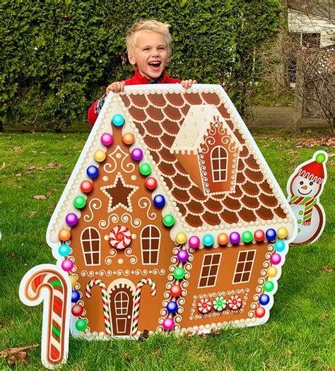 Big Gingerbread House Lawn Decorations Christmas Theme Yard | Etsy