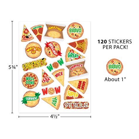 Pizza Stickers - TCR7091 | Teacher Created Resources