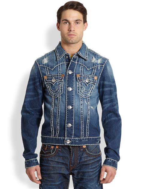 True Religion Jimmy Super T Denim Jacket In Blue For Men Lyst