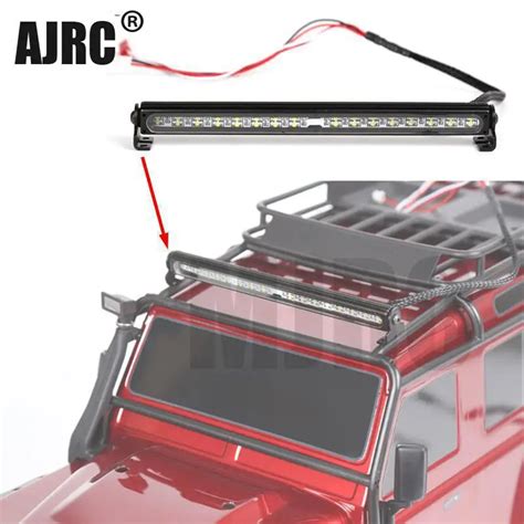 Rc Car Parts Trx Metal Led Roof Lamp Light Bar For Rc Crawler