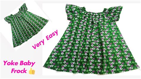 Designer Yoke Baby Frock Cutting And Stitching Baby Summer Frock