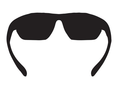 Safety Goggle Silhouette On White Background 47305984 Vector Art At