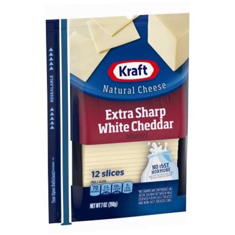 Kraft Extra Sharp White Cheddar Cheese Slices 12 Ct Pick N Save