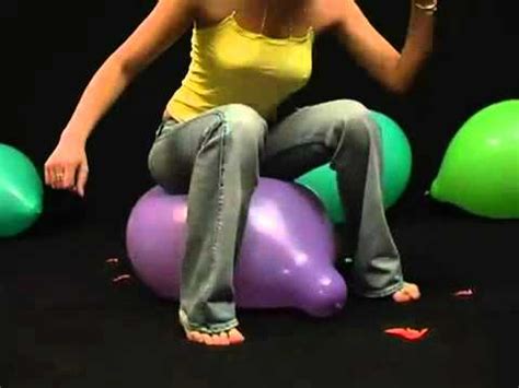 Sexy Sit And Nailpop Balloons Youtube