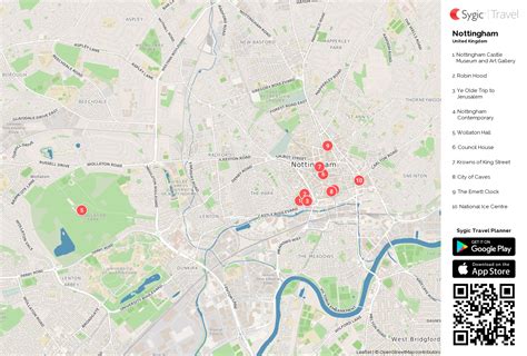 Nottingham Tram Routes Map