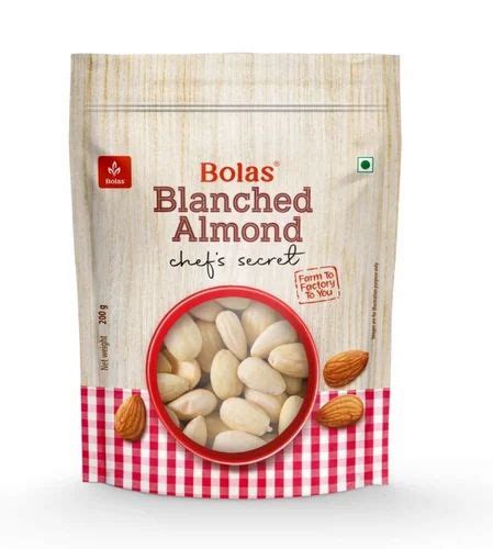 Variety Californai Almonds Bolas Blanched Almond G Pack At Rs