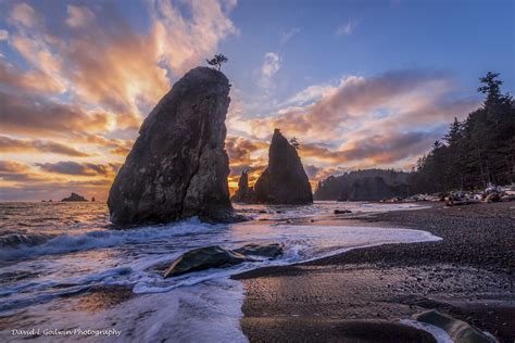 Sunset On Rialto Beach David L Godwin Photography
