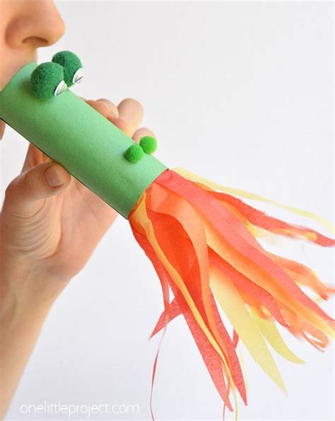 Fire Breathing Dragon Craft | How to Make a Simple Dragon