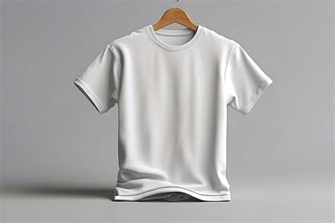 Premium Photo | Blank TShirt Mockup with wooden backgroundsTshirt mockup White blank Tshirt ...