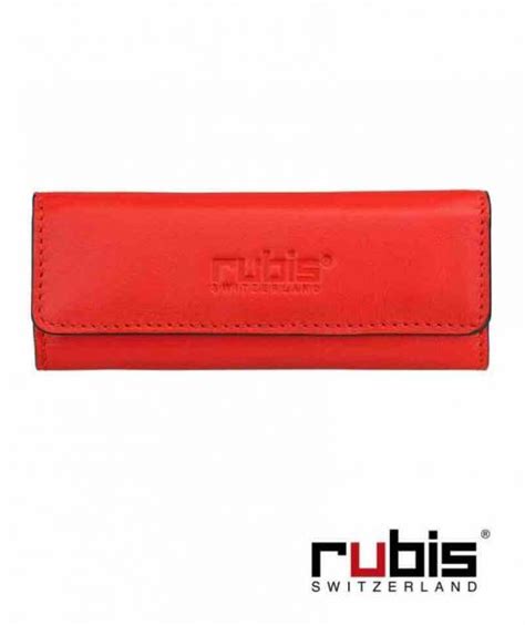 Rubis Switzerland Pince Piler Mors Biais Inox Et Tui Cuir Rouge