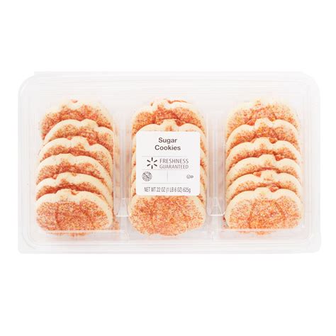 Freshness Guaranteed Pumpkin Shaped Sugar Cookies 25 4 Oz 18 Count