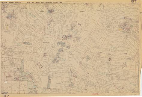 Crown Land Grant Map 087 - Pictou County