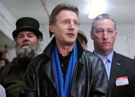 Horse lovers protest outside Liam Neeson’s apartment | New York Post