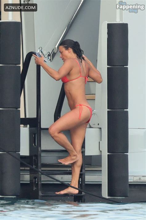 Michelle Rodriguez Flashes Sexy Bikini On Sardinian Boat Day AZNude