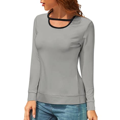 Long Sleeve With Cutouts Long Sleeve Cut Out Blouse Jersey Top Long