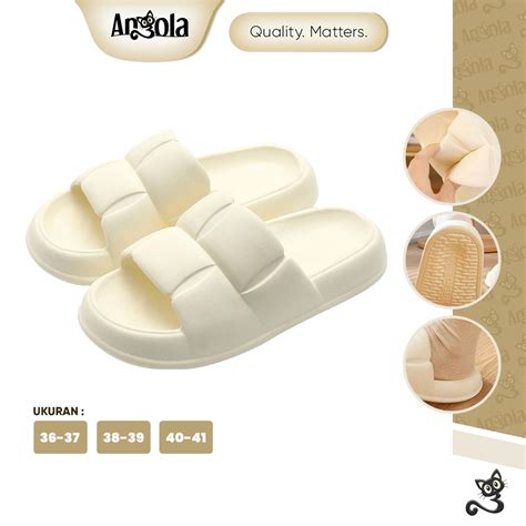 Jual ANGOLA Sandal Rumah Kamar Mandi H04 Sendal Slipper Empuk Comfy