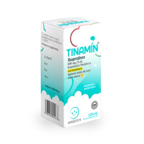 Tinamin Ibuprofeno Jarabe Pediátrico 100Mg 5Ml X 120Ml Angelus