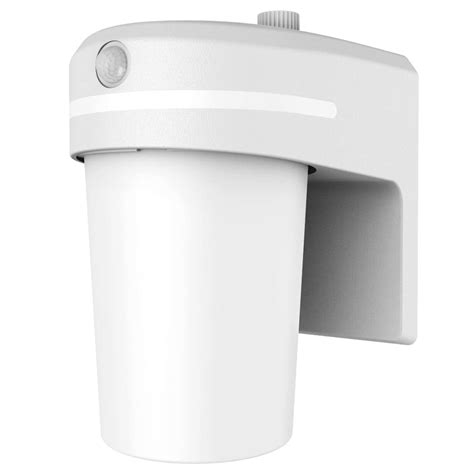 Halo Fe Watt Equivalent Integrated Led White Motion Sensing Dusk To