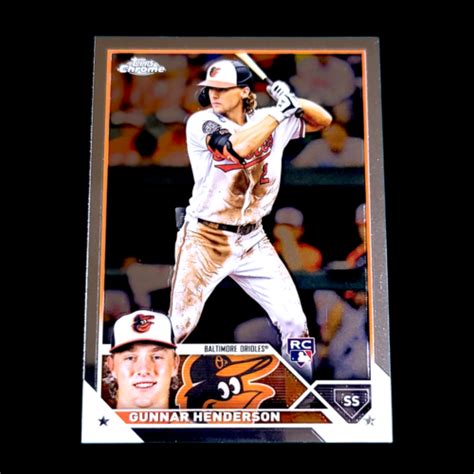 2023 Topps Chrome GUNNAR HENDERSON MLB Orioles Flagship Rookie Card RC