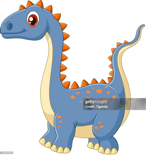 Cartoon Happy Dinosaur High Res Vector Graphic Getty Images