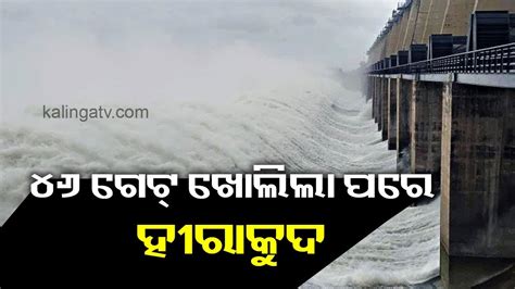 Water Level Of Mahanadi River Rises 46 Sluice Gates Of Hirakud Dam