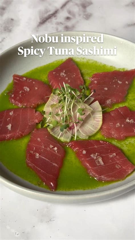 Nobu Inspired Spicy Tuna Sashimi Recipe