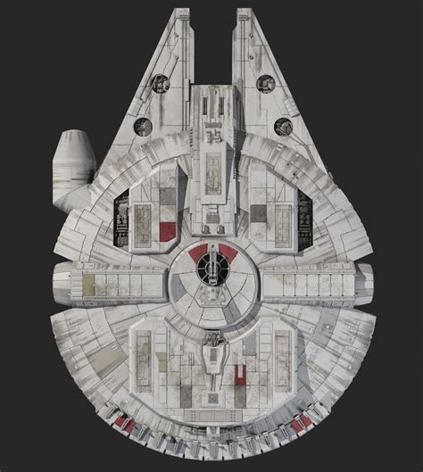 3d model millennium falcon star wars