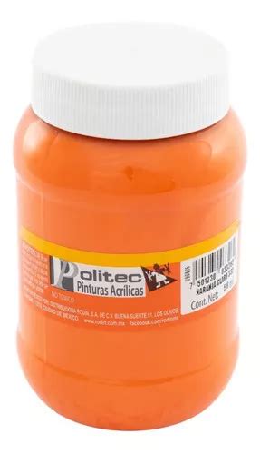 Pintura Acrilica Politec 500 Ml Acrilico Colores A Escoger Color