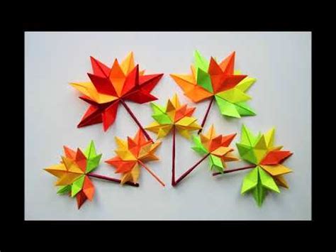 Diy Herbstbl Tter Autumn Leaves Origami Youtube