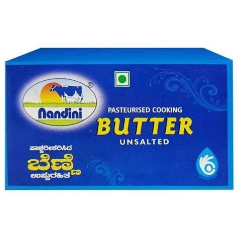 Nandini Unsalted Butter Packaging Type Box Quantity Per Pack 500g