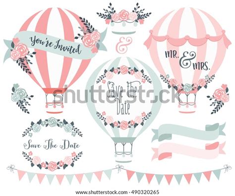 Pink Floral Hot Air Balloon Stock Vectors Images Vector Art Shutterstock
