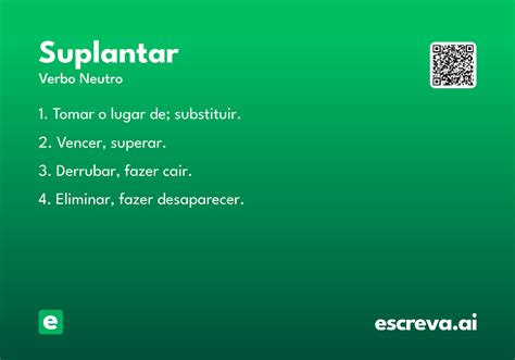 O Que Significa Suplantar - Suplantar - Significado e Sinônimo - escreva.ai