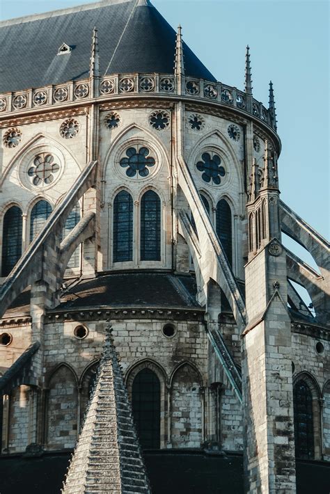 Ornamental facade of old catholic cathedral · Free Stock Photo