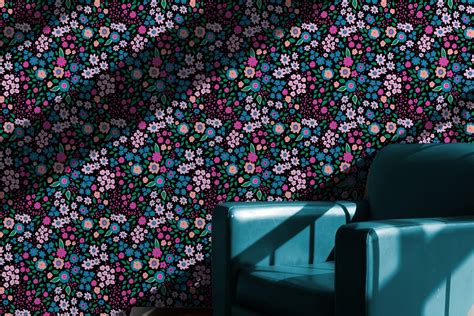 Girly Flowers Seamless Pattern - Design Cuts