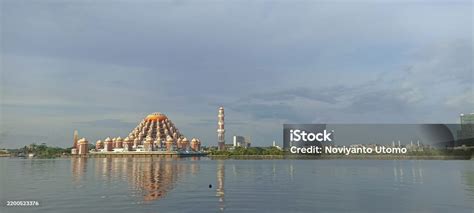 The Magnificent Mosque Building With The Name Masjid Kubah 99 Asmaul Husna From The Edge Of