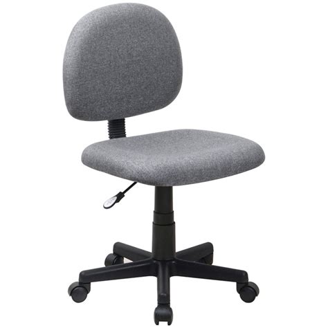 Armless Ergonomic Task Office Chair In Gray Bt 660 Gy Gg