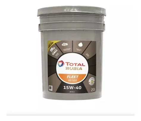 Total Aceite Rubia Fleet Xd500 15w40 20lts Ex Rubia 6400