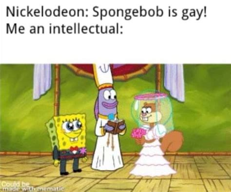 Nickelodeon Spongebob Is Gay Me An Intellectual IFunny