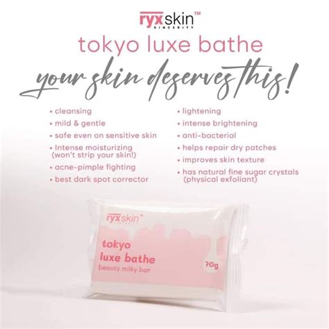 Ryx Skin Tokyo Luxe Bathe Beauty Milky Bar 70grams 1 Bar Lazada Ph