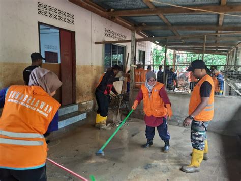 UMP Hantar Pasukan Sukarelawan KILAU Bantu Mangsa Banjir Di Baling