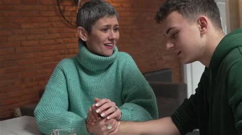 Teenage Boy And Mature Caucasian Woman S Stock Video Pond