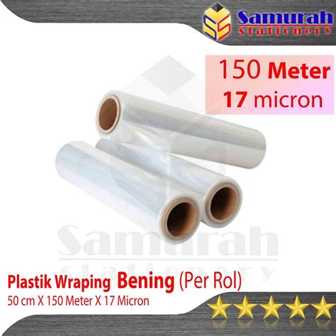 Jual Plastik Wraping Lebar Cm Bening Stretch Film Rol Plastic