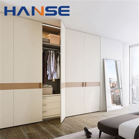 Modern Melamine Particle Board Panel Wardrobe Storage Cabinet White