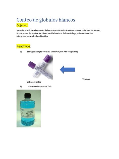 Conteo De Globulos Blancos Carlos Pdf