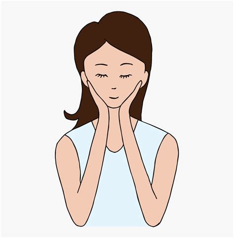 Touching Nose Png Hands Touching Face Cartoon Transparent Png